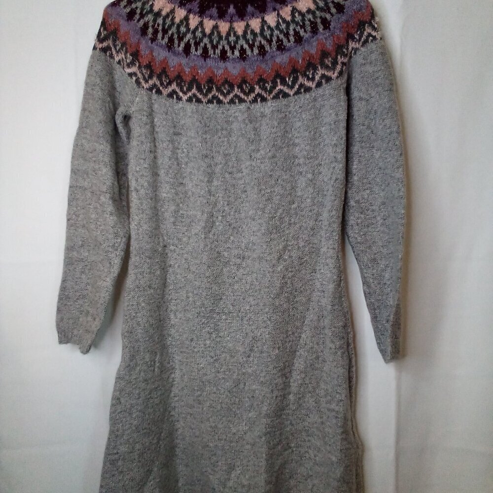 Maurices Sweater Dress Women XS Long Sleeve Soft Stretch Gray Pink - Picture 10 of 15